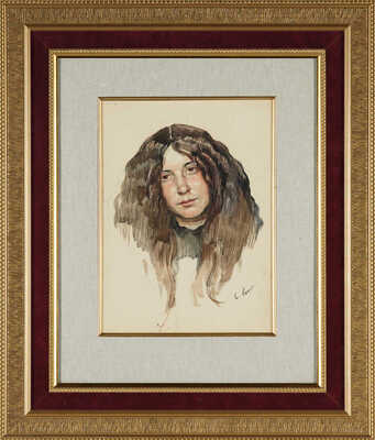 Бакст Лев Самойлович.  Женский портрет